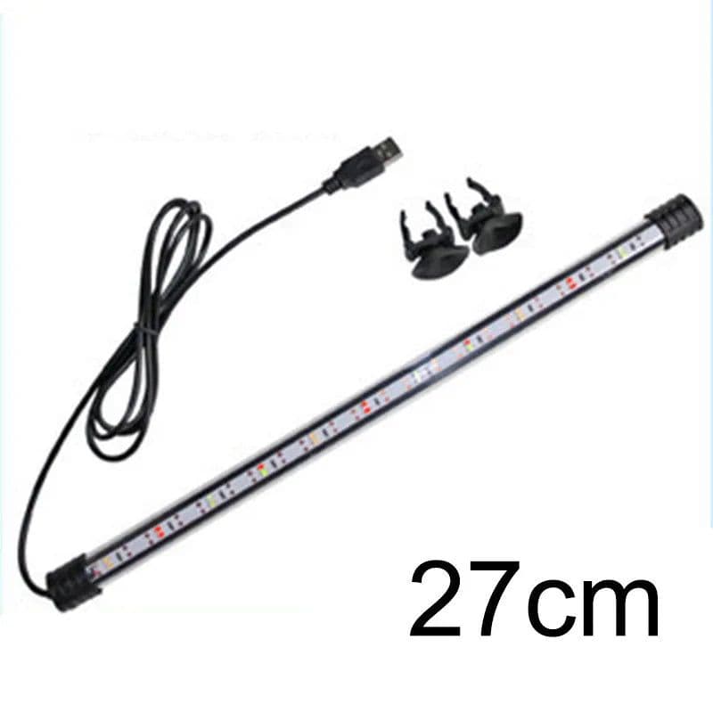image-Multi-color 17cm 37cm Aquarium USB power LED Lighting Submersible Mood Lamp Waterproof Fish Tank Decorative Plant Grow Light R23