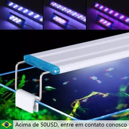 image-110-240V fish tank ultra-thin aquarium lights 19-71CM tri-color lighting aquascape stand lights fish tank LED lights
