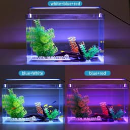 image-110-240V fish tank ultra-thin aquarium lights 19-71CM tri-color lighting aquascape stand lights fish tank LED lights