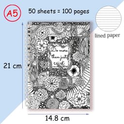 image-DO MORE THAN JUST EXIST - A5 Spiral Notebook Inspire Motivation Quote Quran Book Classic Fashion Design - Be Purposeful Thoughts