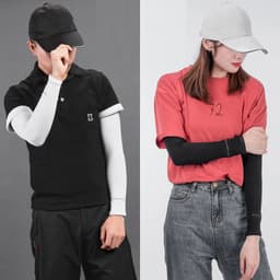 image-ROCKBROS Bike Cycling Running Arm Warmers UV Protect Cover Basketball Jogging Breathable Quick Dry Men Women Sunscreen Sleeves