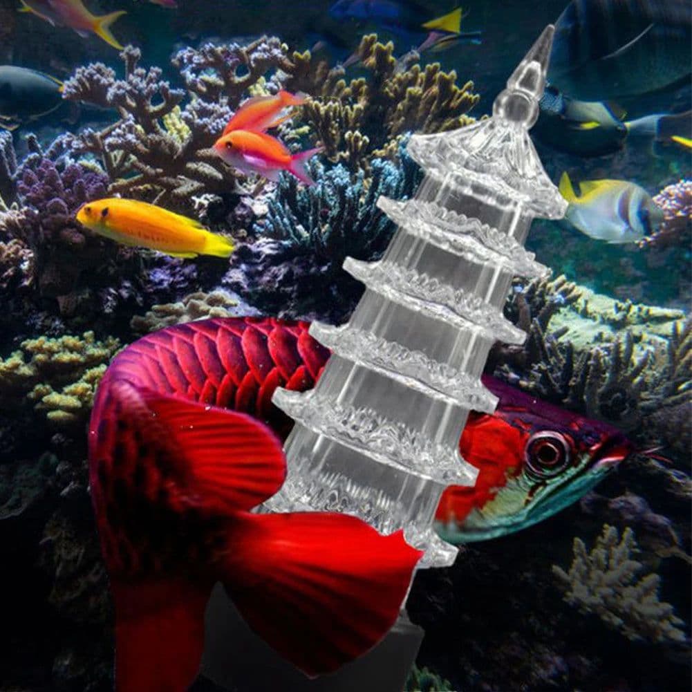 image-Fish Tank Light Submersible LED Aquarium Light With Built-in LED Beads Reusable High Transmittance Multi Color Gradient Water