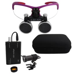 image-Dental Loupes Dental Magnifier Dental Lab Medical Loupes Magnification Binocular 2.5/3.5x Headlight Headlamp 3W/5W Seperately