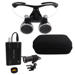 image-Dental Loupes Dental Magnifier Dental Lab Medical Loupes Magnification Binocular 2.5/3.5x Headlight Headlamp 3W/5W Seperately