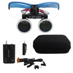 image-Dental Loupes Dental Magnifier Dental Lab Medical Loupes Magnification Binocular 2.5/3.5x Headlight Headlamp 3W/5W Seperately