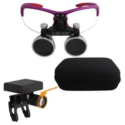 image-Dental Loupes Dental Magnifier Dental Lab Medical Loupes Magnification Binocular 2.5/3.5x Headlight Headlamp 3W/5W Seperately