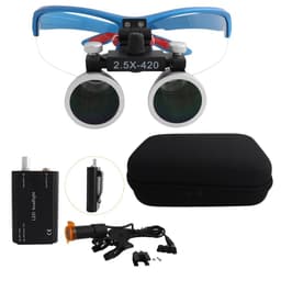 image-Dental Loupes Dental Magnifier Dental Lab Medical Loupes Magnification Binocular 2.5/3.5x Headlight Headlamp 3W/5W Seperately