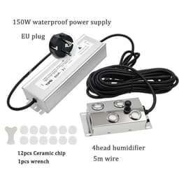 image-2/4/6/8/10/12 Head Ultrasonic Mist Maker Fogger Stainless Steel Air Humidier Garden/Rockery/Pool Fog Sprayer Generator 220V