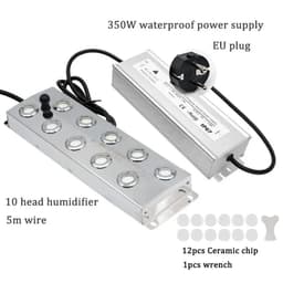 image-2/4/6/8/10/12 Head Ultrasonic Mist Maker Fogger Stainless Steel Air Humidier Garden/Rockery/Pool Fog Sprayer Generator 220V