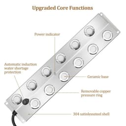 image-2/4/6/8/10/12 Head Ultrasonic Mist Maker Fogger Stainless Steel Air Humidier Garden/Rockery/Pool Fog Sprayer Generator 220V