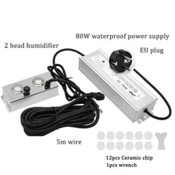 image-2/4/6/8/10/12 Head Ultrasonic Mist Maker Fogger Stainless Steel Air Humidier Garden/Rockery/Pool Fog Sprayer Generator 220V