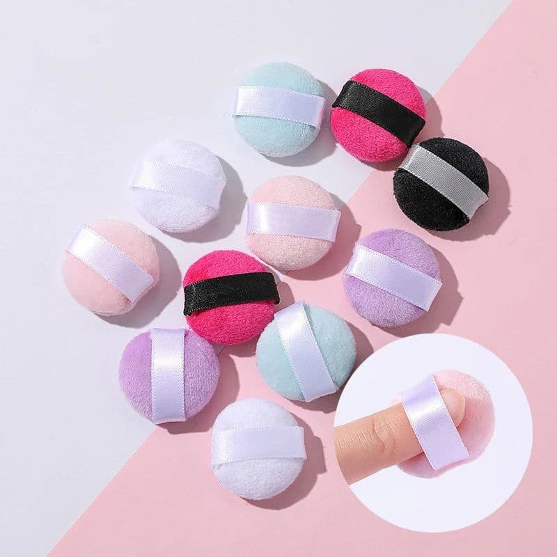 image-3/4/6Pcs Mini Finger Puff Detail Makeup Sponge Face Foundation Concealer Blending Cosmetic Accessories Makeup Tools Finger Puff