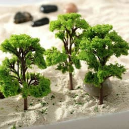 image-20Pcs Train Railroad Model Trees 4cm Scale Tree Park Scenery Micro Building Tree Bonsai Landscape Decoration Landscape Gifts