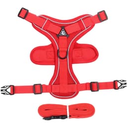 image-Dog Harness for Big Dog Vest Fashion Chest Strap Reflective and Breathable Cat Walking Rope Dog Rope Cat Harness