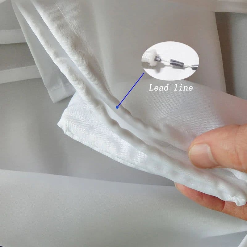 image-White Shower Curtains Waterproof Thick Solid Color Bath Curtains for Hotel Bathroom Bathtub Large Wide Bathing Cover with Hooks
