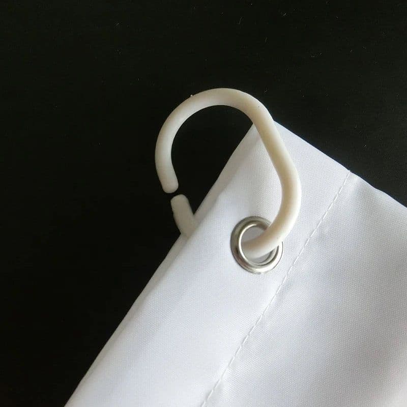image-White Shower Curtains Waterproof Thick Solid Color Bath Curtains for Hotel Bathroom Bathtub Large Wide Bathing Cover with Hooks