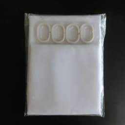image-White Shower Curtains Waterproof Thick Solid Color Bath Curtains for Hotel Bathroom Bathtub Large Wide Bathing Cover with Hooks