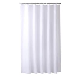 image-White Shower Curtains Waterproof Thick Solid Color Bath Curtains for Hotel Bathroom Bathtub Large Wide Bathing Cover with Hooks