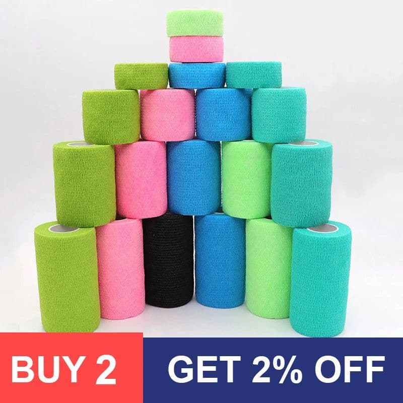 image-COYOCO Colorful Sport Self Adhesive Elastic Bandage Wrap Tape 4.8m Elastoplast For Knee Support Pads Finger Ankle Palm Shoulder