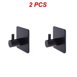 image-5-1PCS Stainless Steel Hook Self Adhesive Clothes Bags Key Rack Kitchen Towel Hanger Hanging Door Hook Bathroom Accessories
