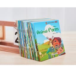 image-10-100 Booklets English Words Learning Reading Books for Children Kids Preschool Pocket Book Follow The Video Early Education