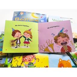image-10-100 Booklets English Words Learning Reading Books for Children Kids Preschool Pocket Book Follow The Video Early Education