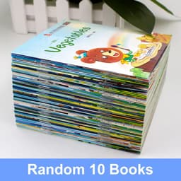 image-10-100 Booklets English Words Learning Reading Books for Children Kids Preschool Pocket Book Follow The Video Early Education