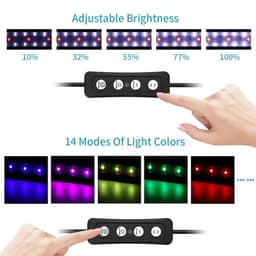 image-USB Aquarium Lamp 6W Clip-on Fish Tank Light For Small Fish Tank