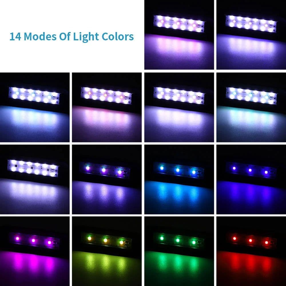 image-USB Aquarium Lamp 6W Clip-on Fish Tank Light For Small Fish Tank