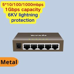 image-Tenda Gigabit Switch Ethernet 5/8Port 1000Mbps 10xFast Switch RJ45 Hub ethernet network switch SOHO Desktop Smart WIFI Switcher