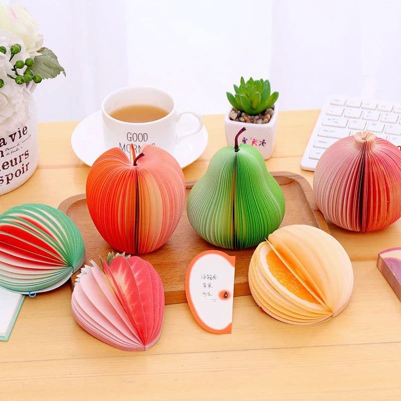 image-1 Lot Sticky notes DIY fruit vegetables Memo pads kawaii 160 Pages Sticker Post Bookmark Point It Marker Memo Sticker Paper