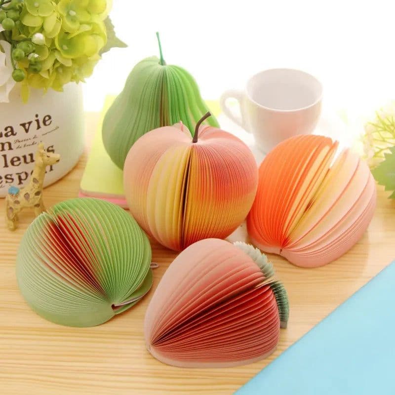 image-1 Lot Sticky notes DIY fruit vegetables Memo pads kawaii 160 Pages Sticker Post Bookmark Point It Marker Memo Sticker Paper