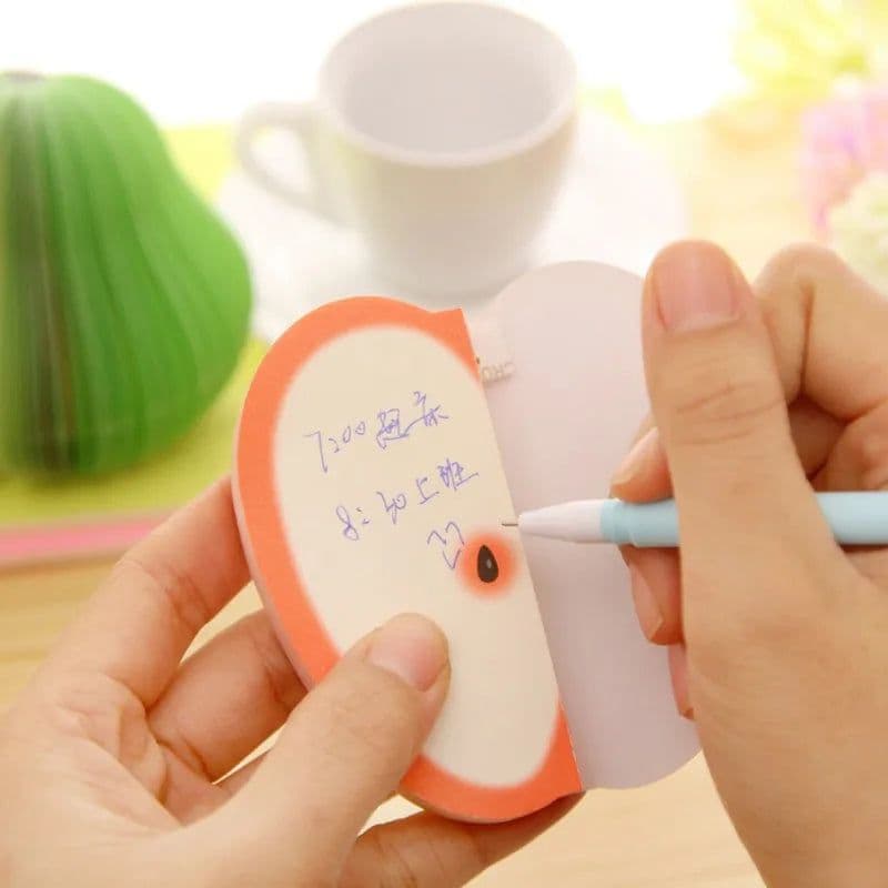 image-1 Lot Sticky notes DIY fruit vegetables Memo pads kawaii 160 Pages Sticker Post Bookmark Point It Marker Memo Sticker Paper