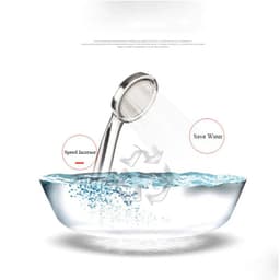 image-1PC High Pressurized Nozzle Sprayer Shower Head Water Saving Rainfall with ABS Chrome Bathroom Shower Head Bathroom Accessories