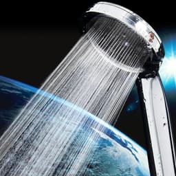 image-1PC High Pressurized Nozzle Sprayer Shower Head Water Saving Rainfall with ABS Chrome Bathroom Shower Head Bathroom Accessories