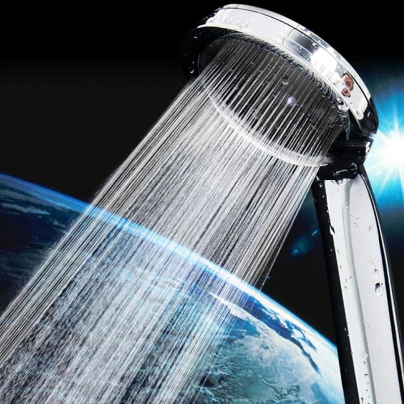 image-1PC High Pressurized Nozzle Sprayer Shower Head Water Saving Rainfall with ABS Chrome Bathroom Shower Head Bathroom Accessories