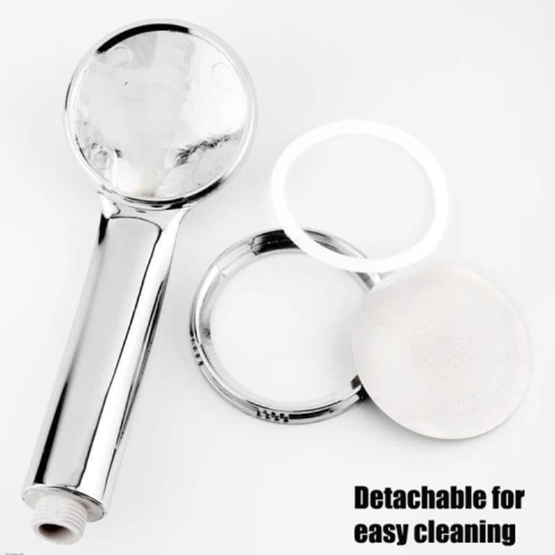 image-1PC High Pressurized Nozzle Sprayer Shower Head Water Saving Rainfall with ABS Chrome Bathroom Shower Head Bathroom Accessories