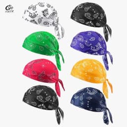 image-Men's Bandana Summer Cycling Bandana Bicycle Hat Head Wrap Anti Sweat UV Sport Headband Breathable for Men Women Sports Cap