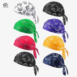 image-Men's Bandana Summer Cycling Bandana Bicycle Hat Head Wrap Anti Sweat UV Sport Headband Breathable for Men Women Sports Cap