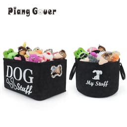 image-Clothes Toy Storage Dog Basket Pet Bin Accessories Box Container Stuff Sundries organize Baskets Case Home Tool