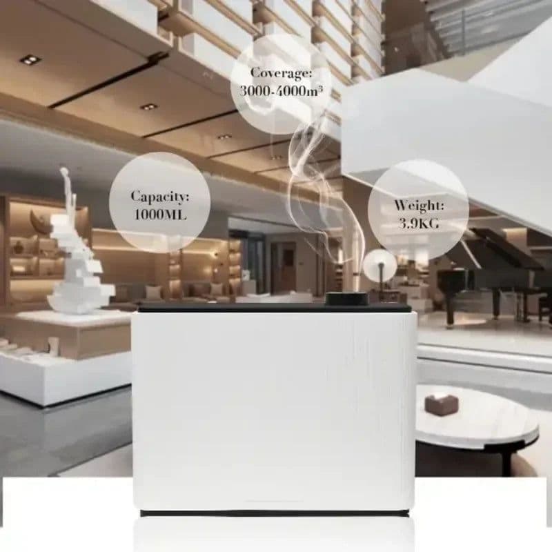 image-1000ML Fragrance Diffuser WIFI Bluetooth Smart Scent Air Machine For Home Hotel Spa HVAC Aroma Diffuser Cover Up to 4000m³ Black