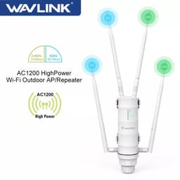 image-Wavlink Outdoor WiFi Range Extender Wireless Access Point Dual Band 2.4G+5Ghz High Power Wifi Router/Repeater Signal Booster POE
