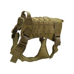 image-Tactical Dog Harness Military Training K9 Padded Quick Release Vest Pet Training Dog Harness For Set Small Medium Large Dogs