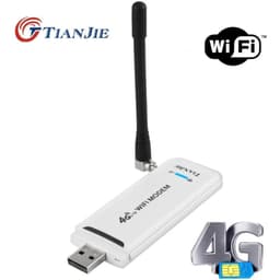image-TIANJIE 3G 4G Universal WiFi Router LTE FDD GSM Mobile Portable Mini Wireless USB Modem Dongle with SIM Card Slot WI-FI Sticker