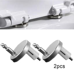 image-2Pcs Universal Toilet Lid Hinges Fittings Quick Release Cover Hinge Screw Replacement Toilet Seat Hinges Bathroom Accessories
