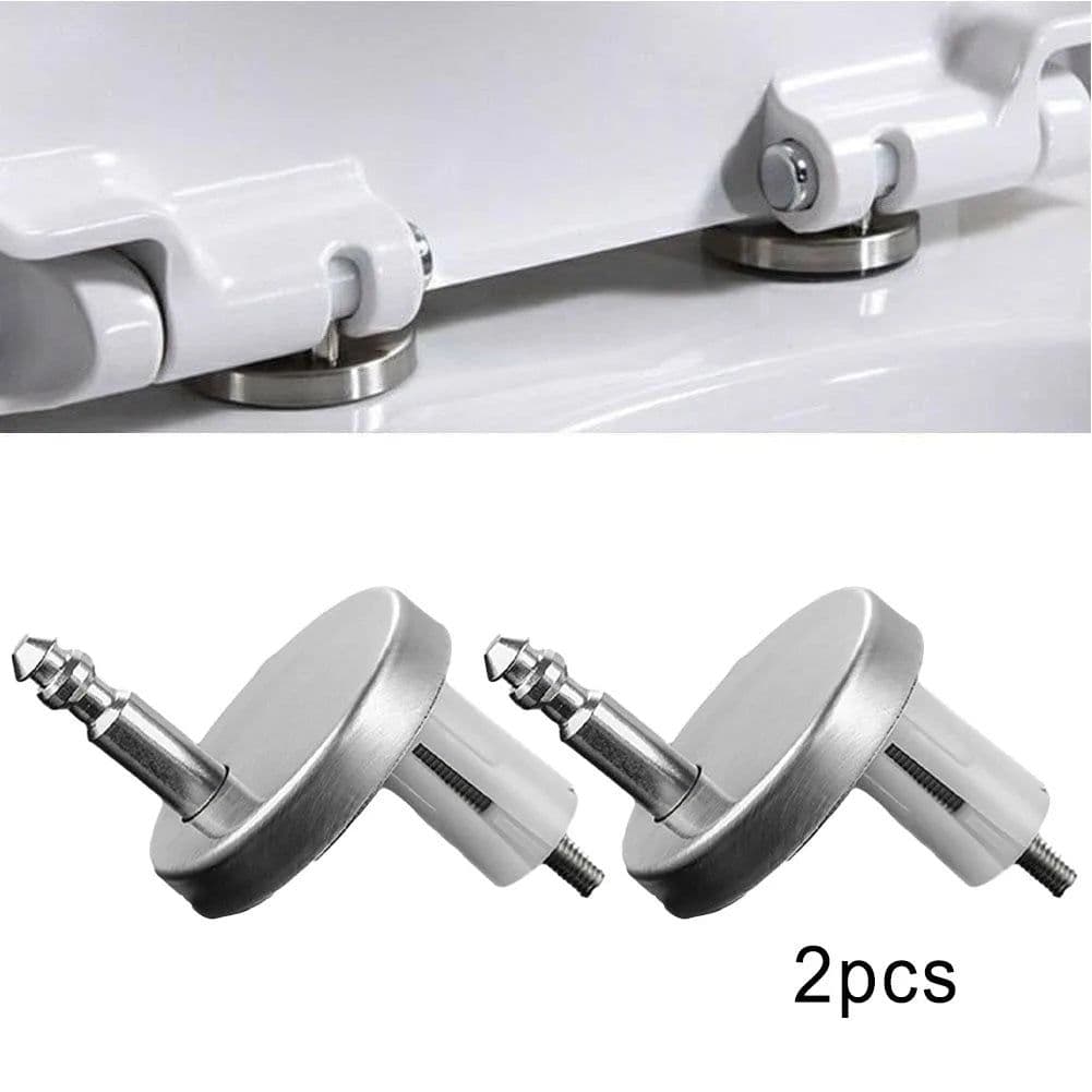 image-2Pcs Universal Toilet Lid Hinges Fittings Quick Release Cover Hinge Screw Replacement Toilet Seat Hinges Bathroom Accessories