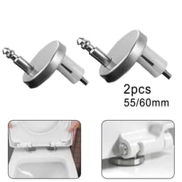 image-2Pcs Universal Toilet Lid Hinges Fittings Quick Release Cover Hinge Screw Replacement Toilet Seat Hinges Bathroom Accessories