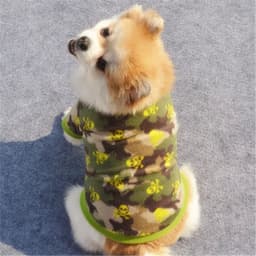 image-Warm Fleece Pet Dog Clothes Cute Skull Printed Pet Coat Puppy Dogs Shirt Jacket French Bulldog Pullover Camouflage Dog Clothing