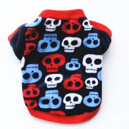 image-Warm Fleece Pet Dog Clothes Cute Skull Printed Pet Coat Puppy Dogs Shirt Jacket French Bulldog Pullover Camouflage Dog Clothing