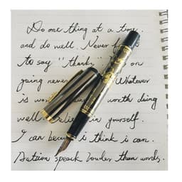 image-Fountain Pen Wholesale Holy Glyph Bend Relief Calligraphy Art Pen Calligraphy Pen The Gifts Were Two Nib Extra Two Pen Tips